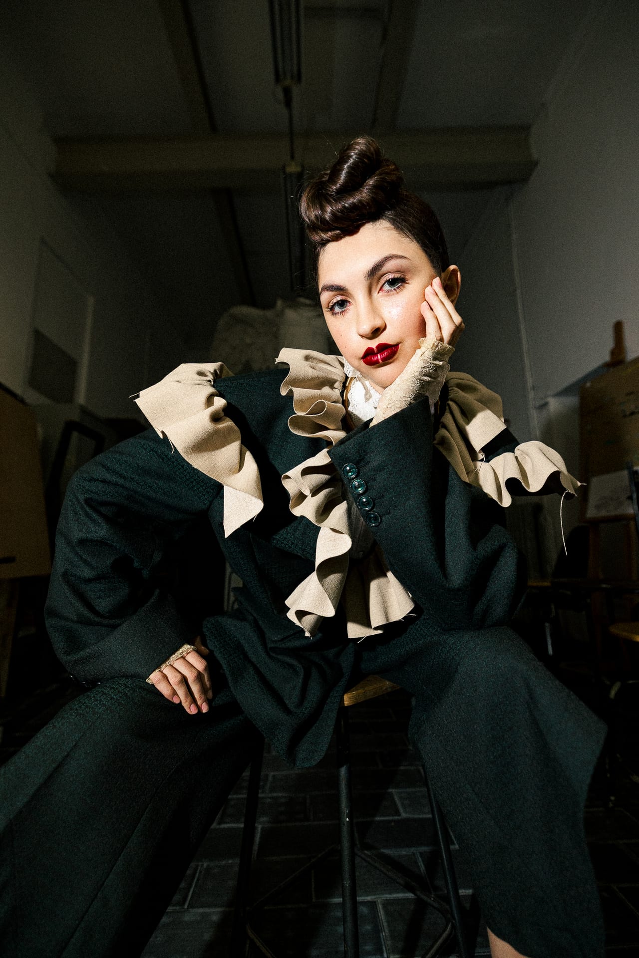 Ritratto beauty editoriale realizzato in accademia.